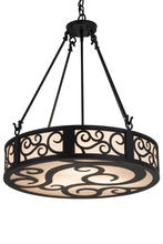 2nd Avenue Designs White 182048 - 24"W Dean Inverted Pendant