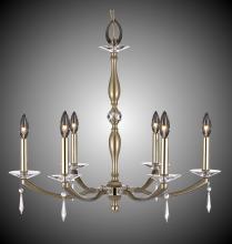 American Brass & Crystal CH5325-SP-37G-38G-ST - 6 Light Kensington Chandelier