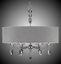 American Brass & Crystal CH5486-O-38G-ST-HL - 28 inch Kensington Empire Drum Shade Chandelier