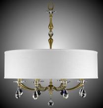 American Brass & Crystal CH5487-O-37G-38G-ST-GL - 32 inch Kensington Empire Drum Shade Chandelier