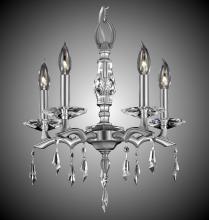 American Brass & Crystal CH5502-G-35S-36G-ST - 5 Light Kaya Chandelier