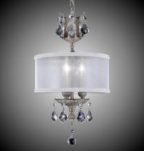American Brass & Crystal CH6500-A-10W-ST-GL - 3 Light Llydia Pendant