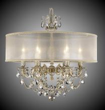 American Brass & Crystal CH6522-A-23S-ST-GL - 6 Light Llydia Chandelier