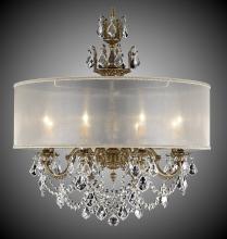 American Brass & Crystal CH6542-A-10G-ST-GL - 8 Light Llydia Chandelier