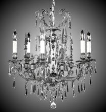 American Brass & Crystal CH7012-OTK-16G-ST - 6 Light Parisian Chandelier