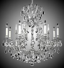 American Brass & Crystal CH7014-O-21S-ST - 8 Light Parisian Chandelier