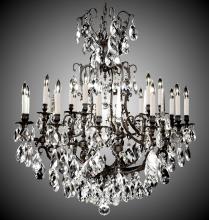 American Brass & Crystal CH7036-A-13S-ST - 12+6 Light Parisian Chandelier