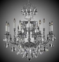 American Brass & Crystal CH7425-A-04G-ST - 8+4 Light Parisian Chandelier