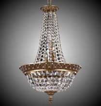 American Brass & Crystal CH8515-P-03G - 15"W - 6 Light Corinthian Chandelier