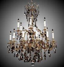 American Brass & Crystal CH9824-O-05S-PI - 12+6 Light Bellagio Chandelier