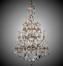 American Brass & Crystal CH9827-O-10G-PI - 35 Light Bellagio Chandelier