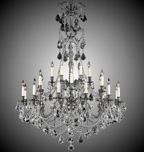 American Brass & Crystal CH9866-A-10W-ST - 6+18 Light Sterling Chandelier