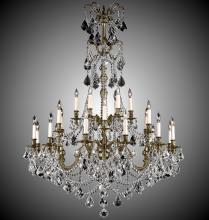 American Brass & Crystal CH9867-O-04G-ST - 8+24 Light Sterling Chandelier