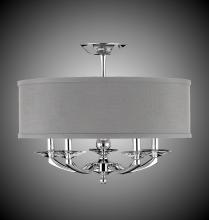 American Brass & Crystal FM5434-38G-ST-HL - 19 inch Kensington Drum Shade Flush Mount
