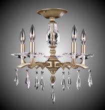 American Brass & Crystal FM5522-G-37G-ST - 5 Light Kaya Flush Mount