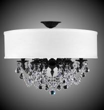 American Brass & Crystal FM6521-O-13S-PI-GL - 6 Light Llydia Semi Flush
