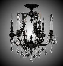 American Brass & Crystal FM7010-A-13S-PI - 3 Light Parisian Flush Mount
