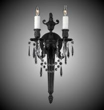 American Brass & Crystal WS2112-O-23S-ST - 2 Light Torch Wall Sconce