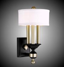 American Brass & Crystal WS5401-32G-ST-HL - 4 Light Kensington Extened Wall Sconce with Shade