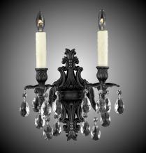 American Brass & Crystal WS9482-O-07G-ST - 2 Light Filigree Wall Sconce