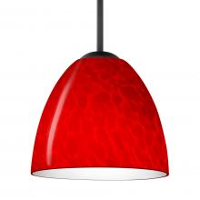 Besa Lighting 1BC-7572RC-MED-BK - Besa Sasha Pendant Black Red Cloud 1x50W MAX E26 Base