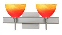 Besa Lighting 2SW-4679SL-SN-SQ - Besa Wall With SQ Canopy Brella Satin Nickel Solare 2x40W G9