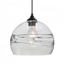 Besa Lighting OP-SPIR10CL-BK - Besa Spirit 10 Outdoor Pendant, Clear, Black Finish, 1x60W E26 Base