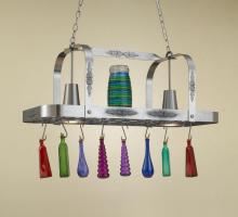 Hi-Lite MFG Co. H-22Y-D-BK01/A-SIL - POT RACK COLLECTION