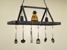 Hi-Lite MFG Co. H-44Y-D-BK01/A-COP - POT RACK COLLECTION