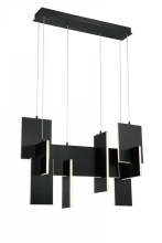 Eurofase 37345-025 - COBURG,LRG,LIN,LED,CHA,BLK
