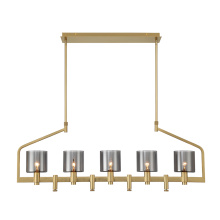 Eurofase 45652-011 - DECATO, 5LT PENDANT, GOLD