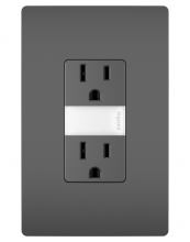 Legrand Radiant NTL885TRBKCC6 - radiant 15A Tamper-Resistant Outlet with Night Light, Black (6 pack) (6 pack)