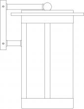 Arroyo Craftsman SAB-9GW-P - 9" Santorini Wallmount