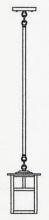 Arroyo Craftsman MSH-6EWO-RB - 6" mission stem hung pendant without overlay (empty)